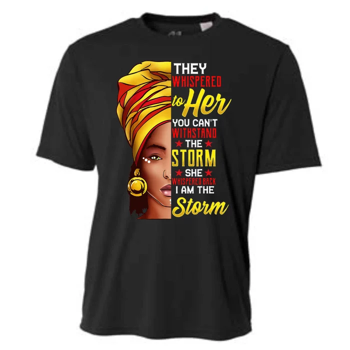 I Am The Storm Black History Month African Afro Woman Cooling Performance Crew T-Shirt