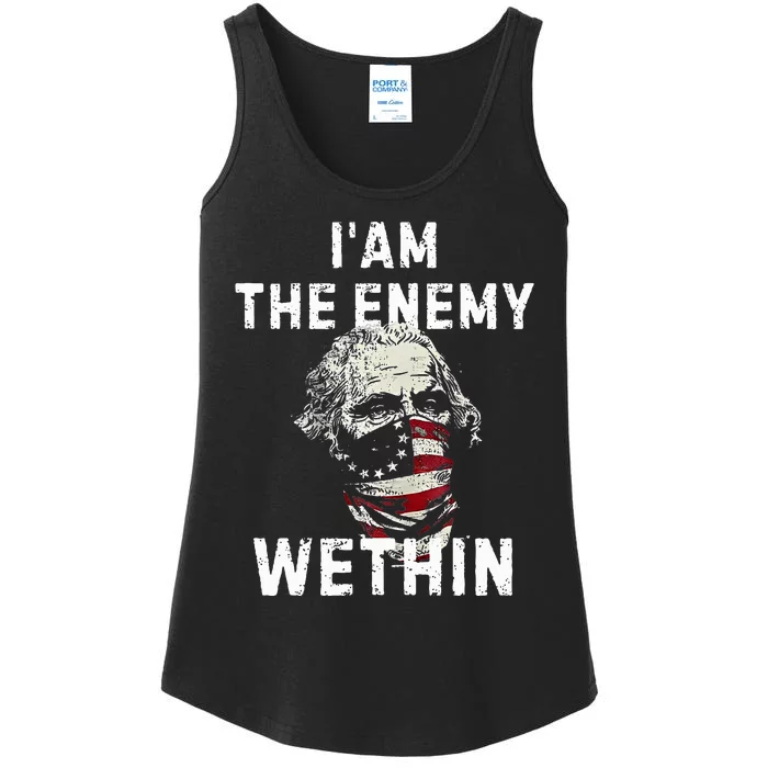 I Am The Enemy Within Funny Democrat Kamala Harris Quote For Ladies Essential Tank