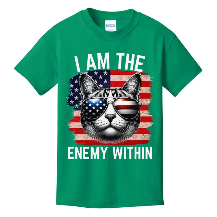 I Am The Enemy Within Kamala Harris 2024 Election Merch Kids T-Shirt