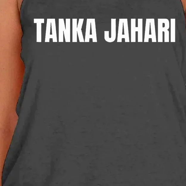 I Am Tanka Jahari Women's Knotted Racerback Tank