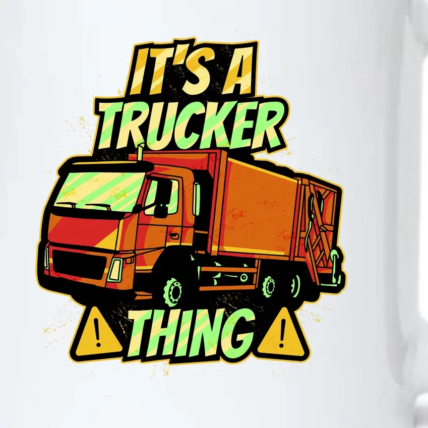 It's A Trucker Thing Black Color Changing Mug