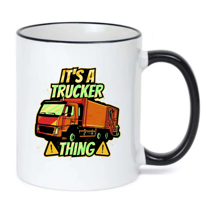 It's A Trucker Thing Black Color Changing Mug