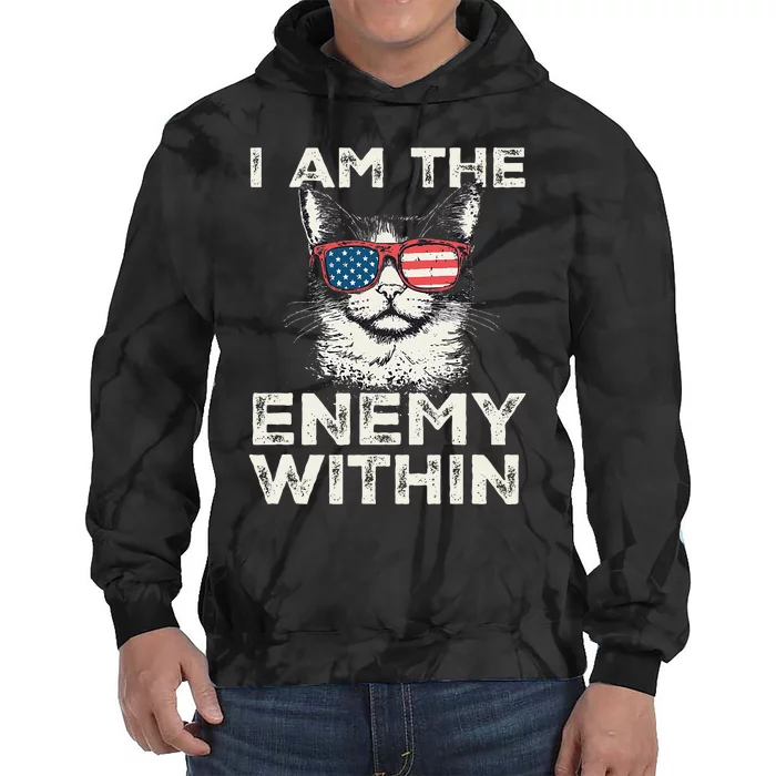 I Am The Enemy Within Kamala Harris 2024 Merch Tie Dye Hoodie