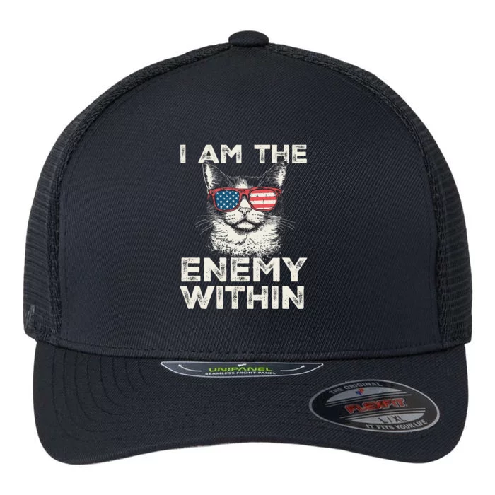 I Am The Enemy Within Kamala Harris 2024 Flexfit Unipanel Trucker Cap