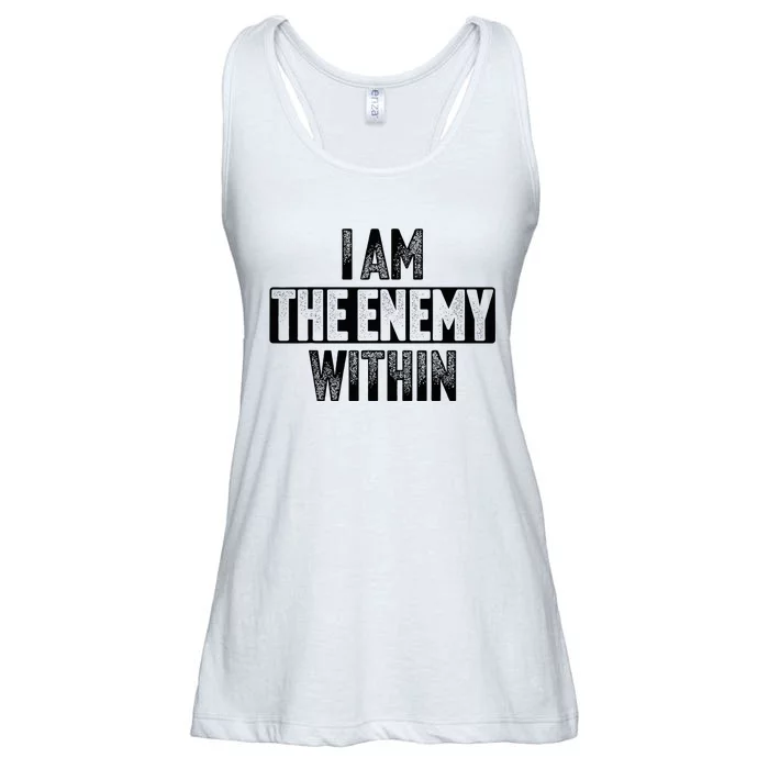 I Am The Enemy Within Ladies Essential Flowy Tank