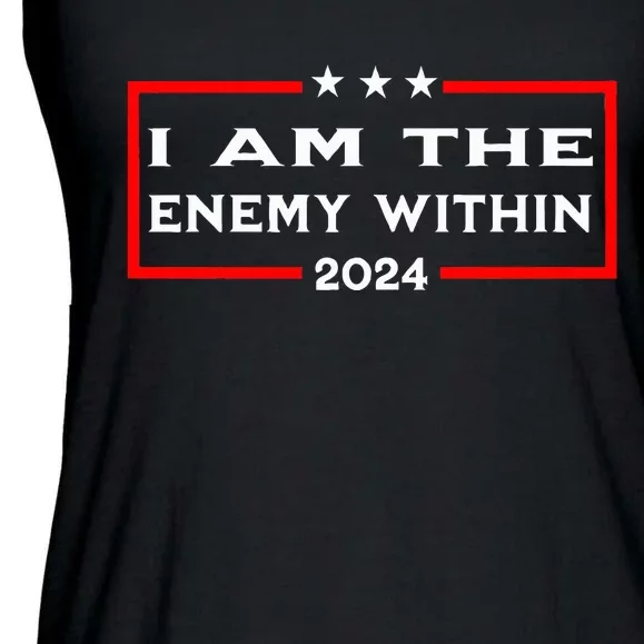 I Am The Enemy Within Ladies Essential Flowy Tank