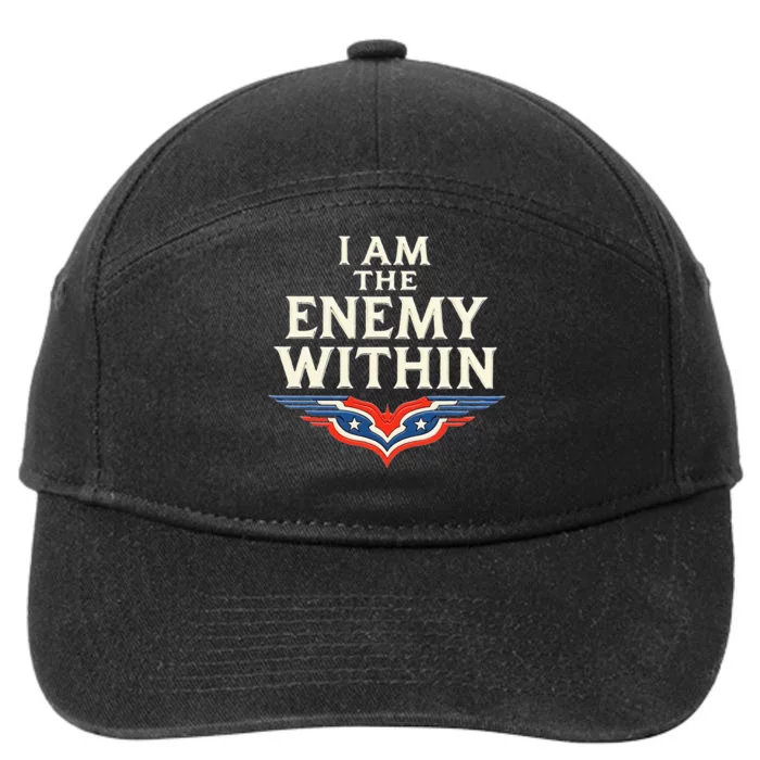 I Am The Enemy Within 7-Panel Snapback Hat