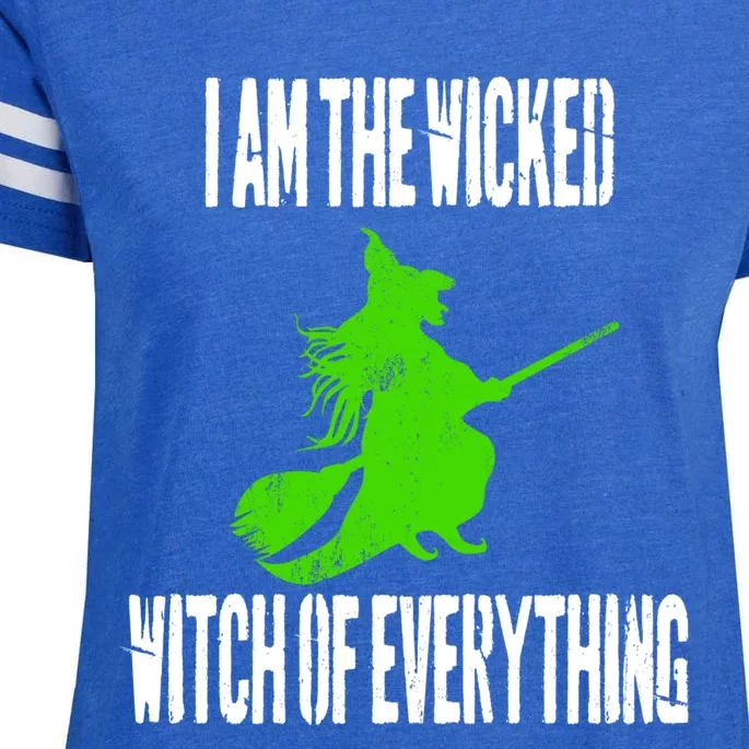 I Am The Wicked Witch Of Everything Halloween Costume Funny Funny Gift Enza Ladies Jersey Football T-Shirt