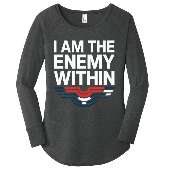 I Am The Enemy Within Women's Perfect Tri Tunic Long Sleeve Shirt