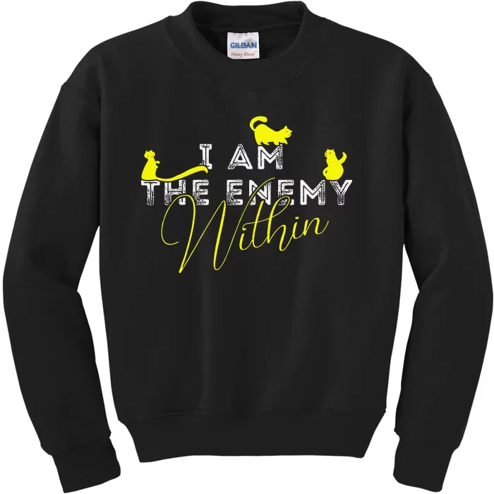 I Am The Enemy Within Kamala Harris 2024 Kids Sweatshirt