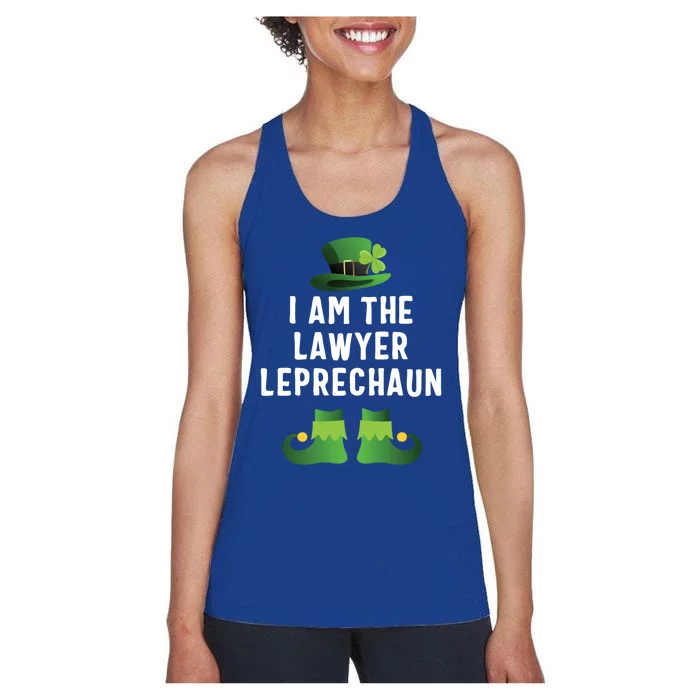 I Am The Lawyer Leprechaun St Patricks Day Cool Gift Women's Racerback Tank