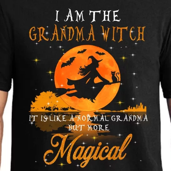 I Am The Grandma Witch Halloween Gift Pajama Set