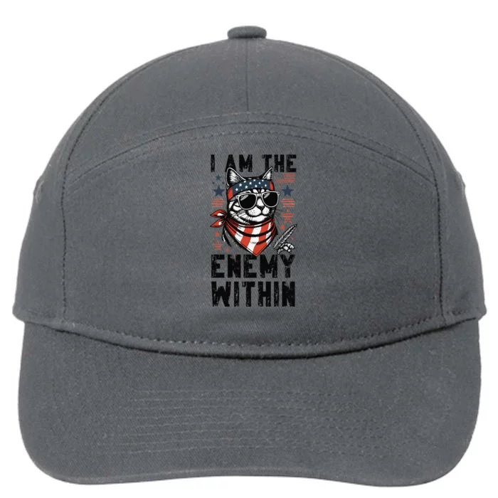 I Am The Enemy Withinkamala Harris 2024 7-Panel Snapback Hat