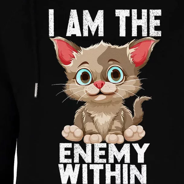 I Am The Enemy Withinharris Walz 2024 Enemy Within Womens Funnel Neck Pullover Hood