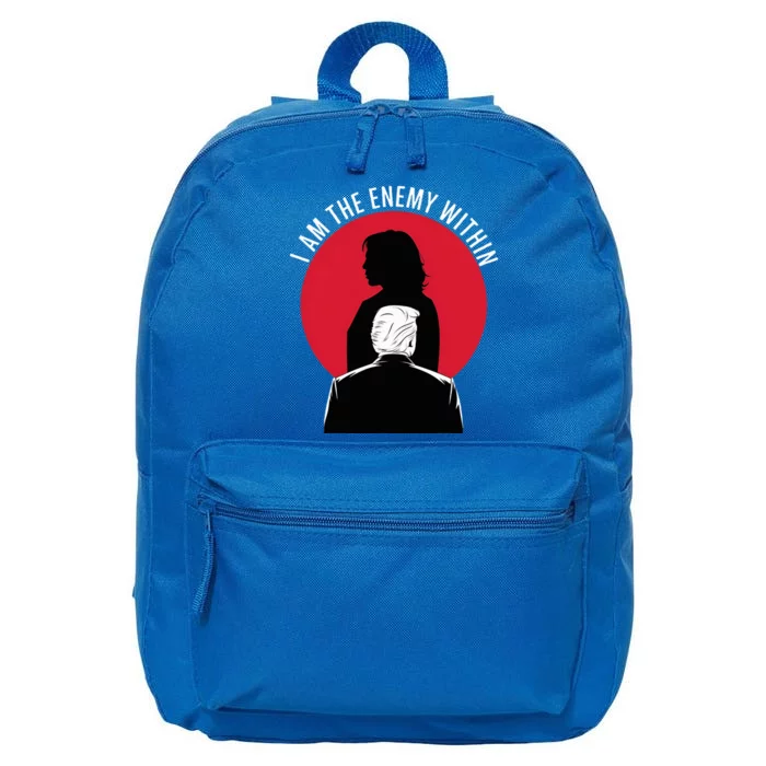 I Am The Enemy Within – Kamala Harris 2024 16 in Basic Backpack