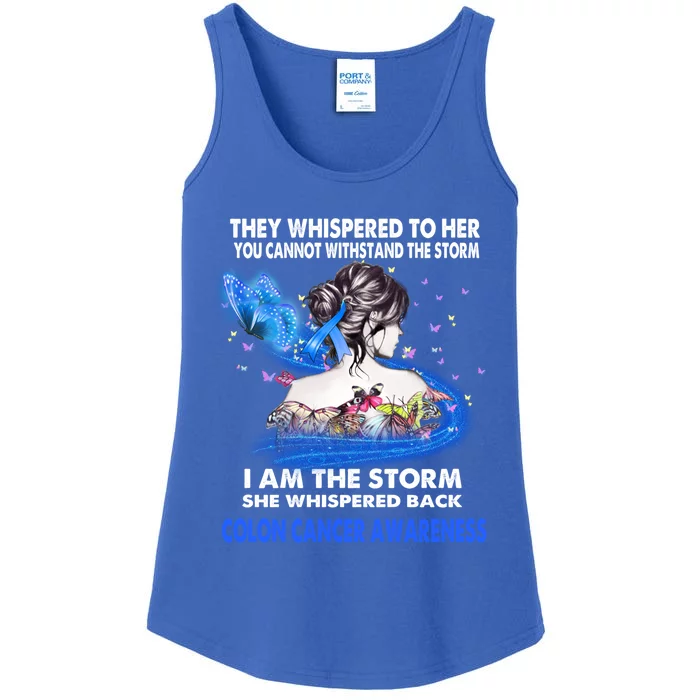 I Am The Storm Colon Cancer Awareness Great Gift Ladies Essential Tank