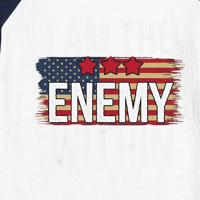 I Am The Enemy Within Kamala Harris Vs Trump Baseball Sleeve Shirt