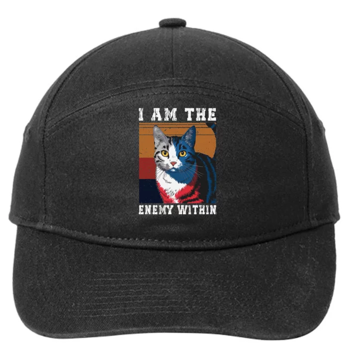 I Am The Enemy Within Kamala Harris 2024 7-Panel Snapback Hat