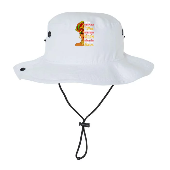 I Am The Storm Juneteenth Funny They Whispered Juneteenth Funny Gift Legacy Cool Fit Booney Bucket Hat