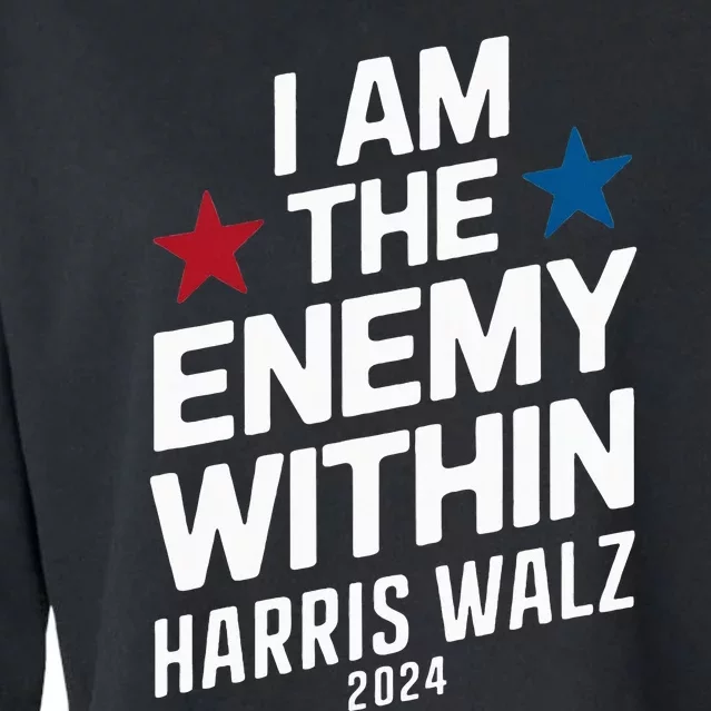 I Am The Enemy Within Cropped Pullover Crew