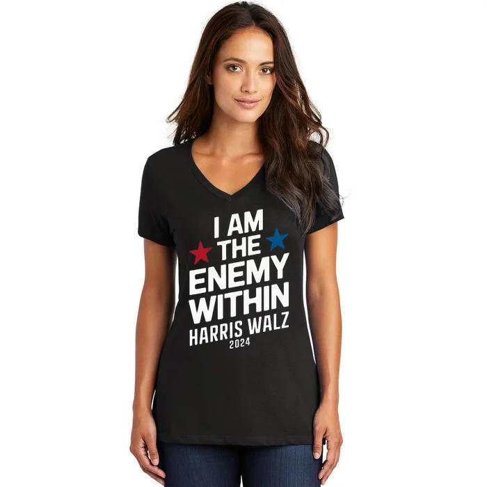 I Am The Enemy Within Women's V-Neck T-Shirt