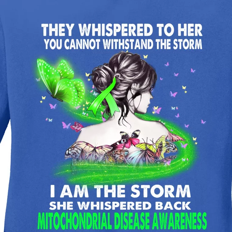 I Am The Storm Mitochondrial Disease Awareness Gift Ladies Long Sleeve Shirt