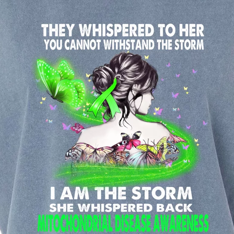 I Am The Storm Mitochondrial Disease Awareness Gift Garment-Dyed Women's Muscle Tee