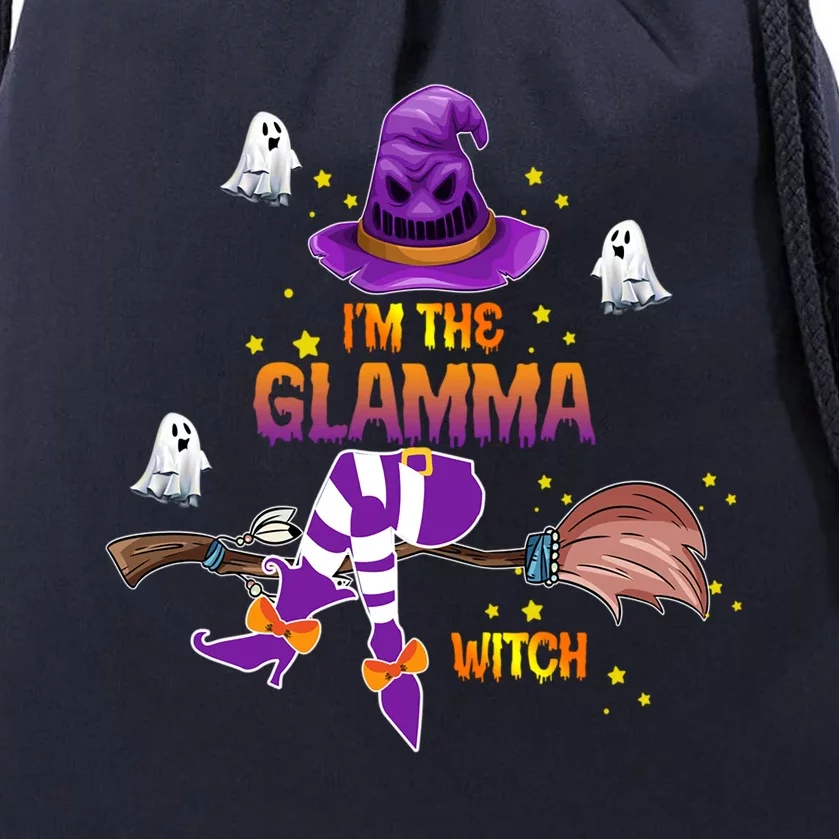 I Am The Glamma Witch Grandma Gift Drawstring Bag