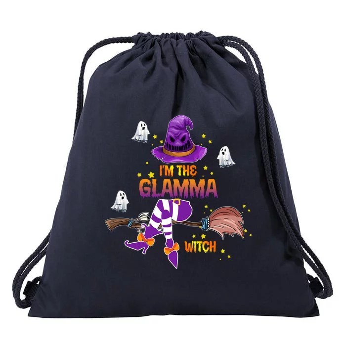 I Am The Glamma Witch Grandma Gift Drawstring Bag