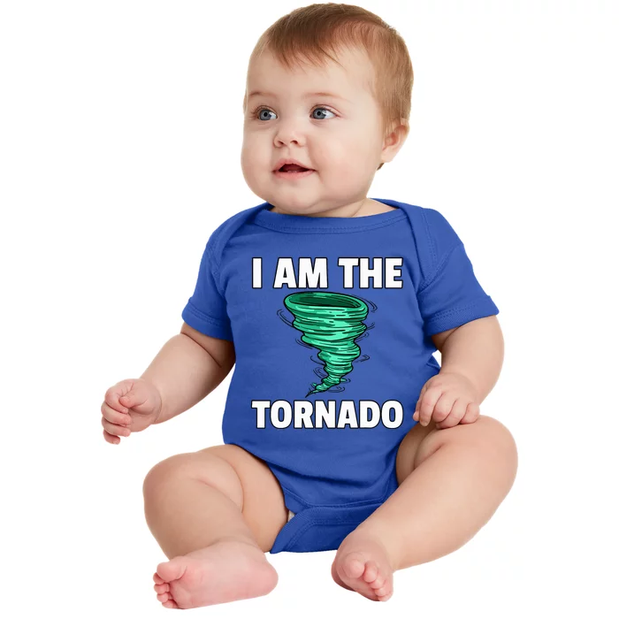 I Am The Storm Twister Tornado Hurricane Meteorologist Baby Bodysuit