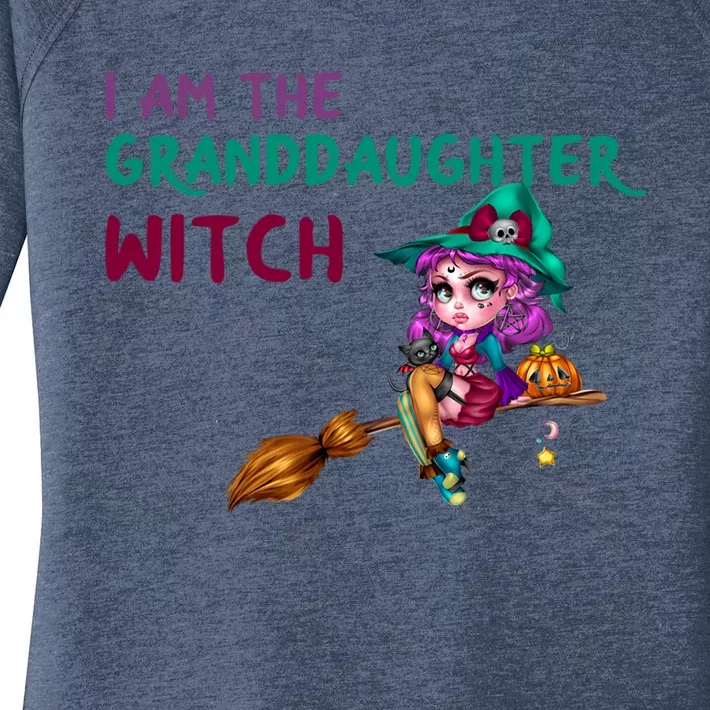 I Am The Granddaughter Witch Great Gift Women's Perfect Tri Tunic Long Sleeve Shirt