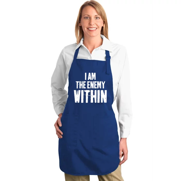 I Am The Enemy Within Full-Length Apron With Pocket