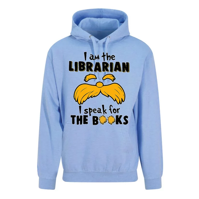 I Am The Librarian I Speak For The Books Unisex Surf Hoodie