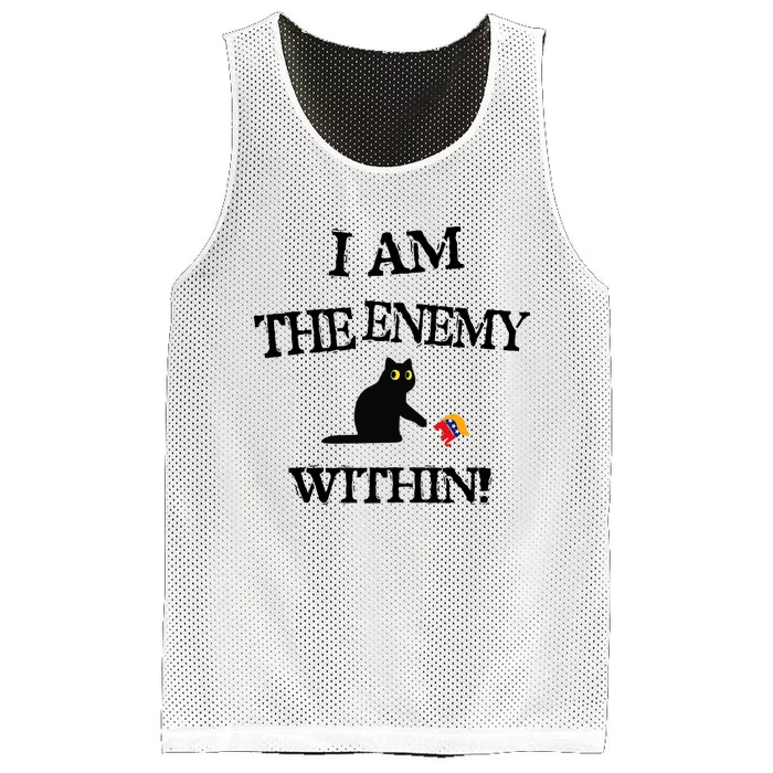 I Am The Enemy Within Kamala Harris Donald Trump 2024 Mesh Reversible Basketball Jersey Tank