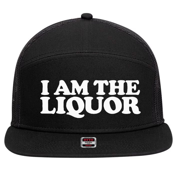 I Am The Liquor 7 Panel Mesh Trucker Snapback Hat