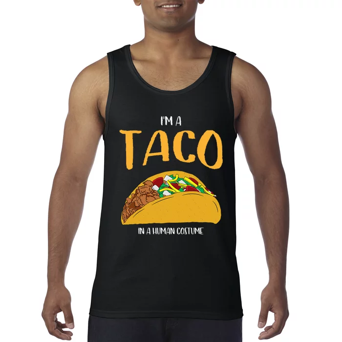 Im A Taco In A Human Costume Halloween Cosplay Easy Outfit Tank Top