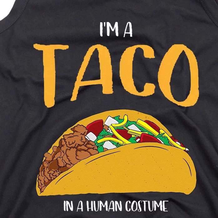 Im A Taco In A Human Costume Halloween Cosplay Easy Outfit Tank Top