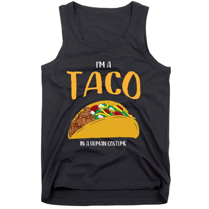 Im A Taco In A Human Costume Halloween Cosplay Easy Outfit Tank Top