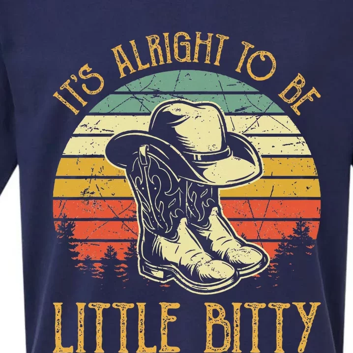 It’S Alright To Be Little Bitty Country Music Sueded Cloud Jersey T-Shirt