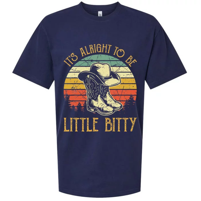 It’S Alright To Be Little Bitty Country Music Sueded Cloud Jersey T-Shirt