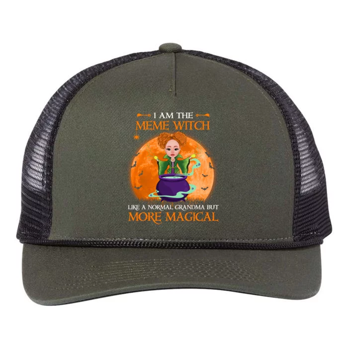 I Am The Meme Witch It Like A Normal Grandma But More Gift Retro Rope Trucker Hat Cap