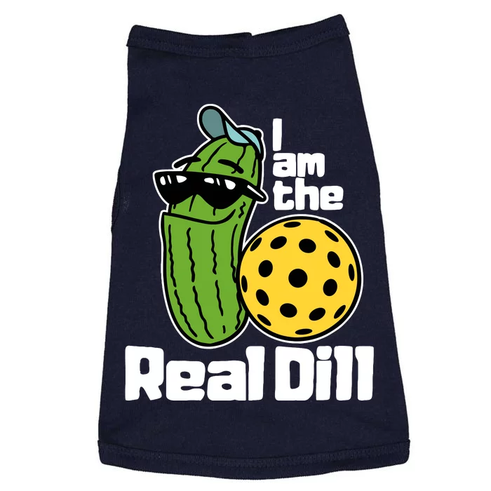 I Am The Real Dill Funny Pickleball Paddleball Doggie Tank