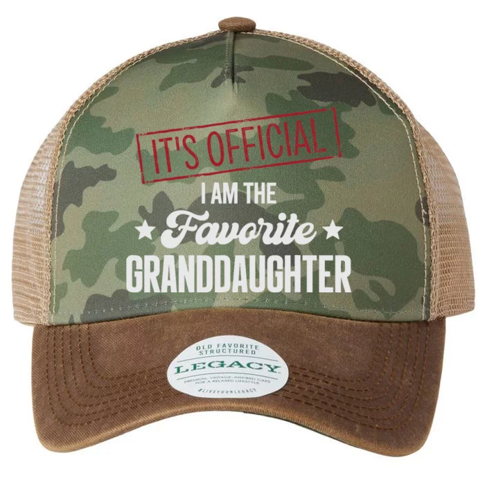 I Am The Favorite Granddaughter Funny Legacy Tie Dye Trucker Hat