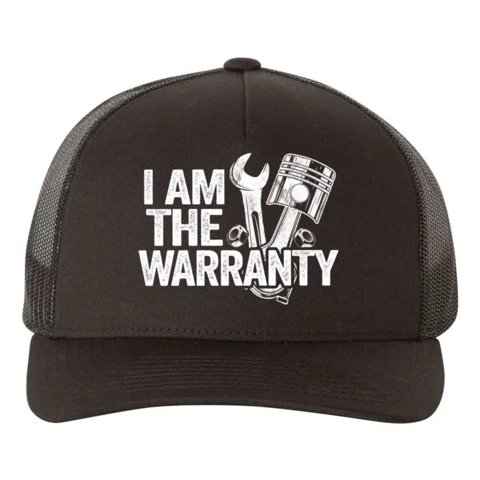 I Am The Warranty Race Car Parts Repair Guy Funny Mechanic Yupoong Adult 5-Panel Trucker Hat