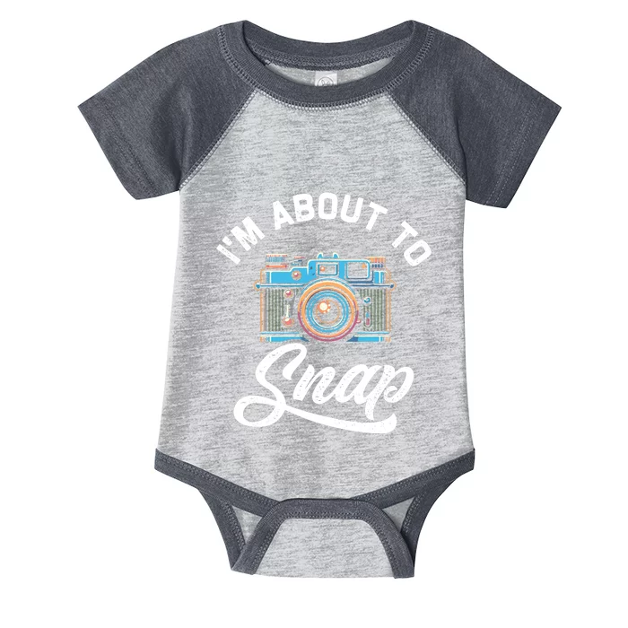 IM About To Snap Photography Photographer Camera Infant Baby Jersey Bodysuit