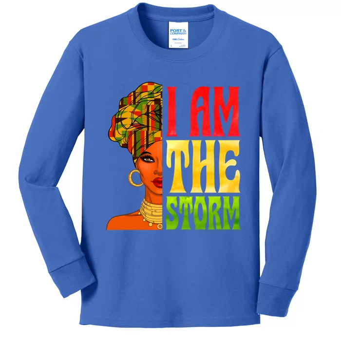 I Am The Storm Juneteenth Black Pride Freedom Black History Great Gift Kids Long Sleeve Shirt