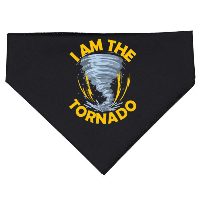 I Am The Storm Twister Tornado Hurricane Meteorologist USA-Made Doggie Bandana