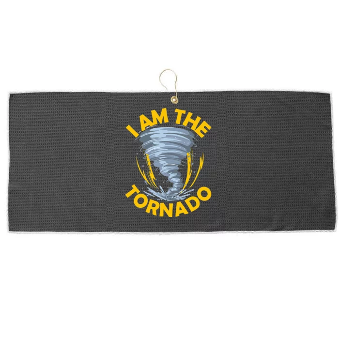 I Am The Storm Twister Tornado Hurricane Meteorologist Large Microfiber Waffle Golf Towel