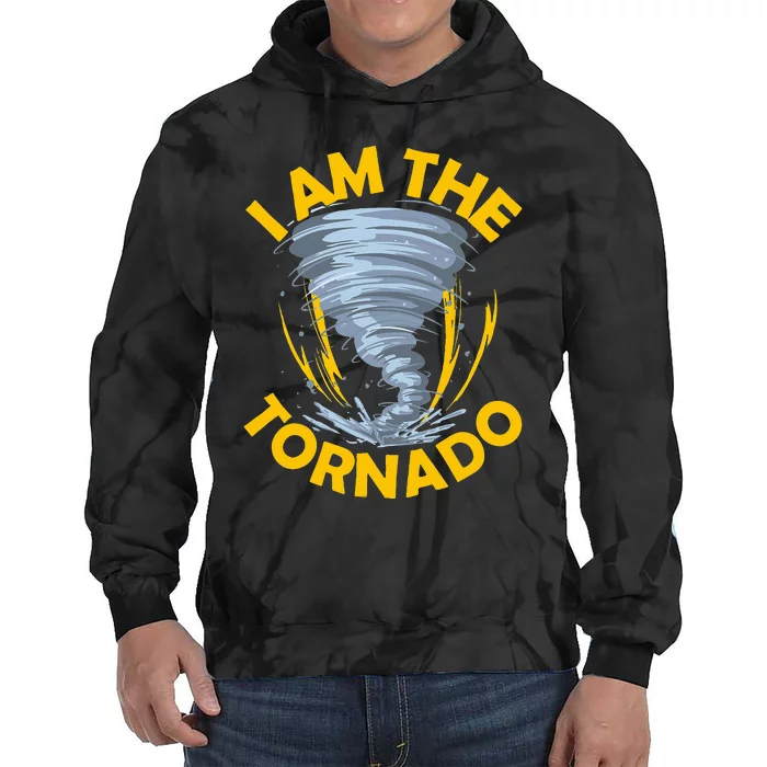 I Am The Storm Twister Tornado Hurricane Meteorologist Tie Dye Hoodie