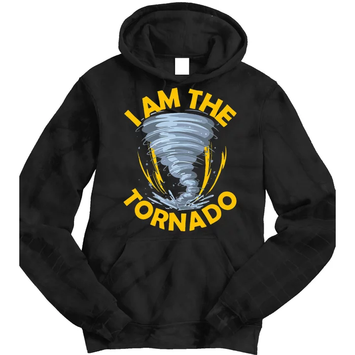 I Am The Storm Twister Tornado Hurricane Meteorologist Tie Dye Hoodie